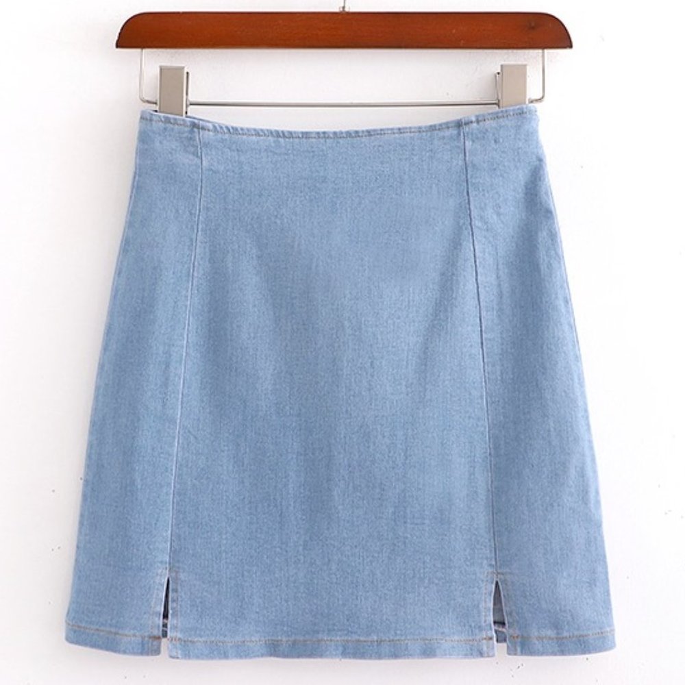 NEW 100% Cotton Vintage Design Denim Mini Skirt